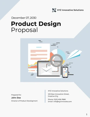 premium  Template: Product Design Proposal Template