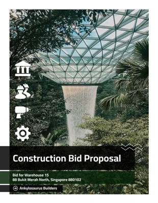 premium  Template: Warehouse Construction Bid Proposal Template