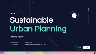 business  Template: Sustainable Urban Planning Presentation Template