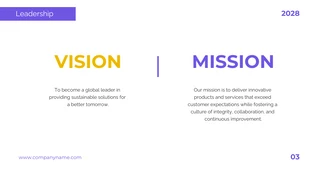 Yellow & Purple Minimalist Design Leadership Presentation - Page 3