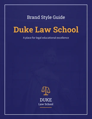 Free  Template: Law School Brand Style Guide eBook Template