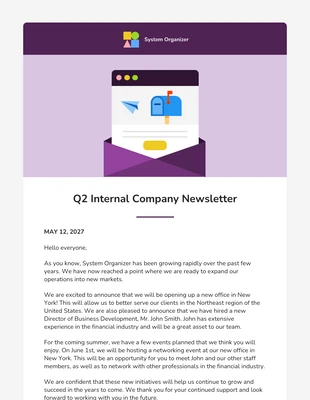 business accessible Template: Corporate Newsletter Template PDF