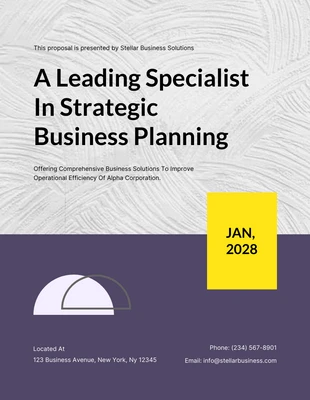 Free  Template: Strategic Business Planning Proposal Template