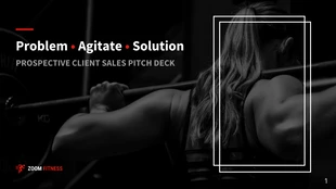 premium  Template: Problem Agitate Solution Pitch Deck Presentation Template