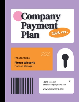 Free  Template: Journal Receipt Payment Plan Template