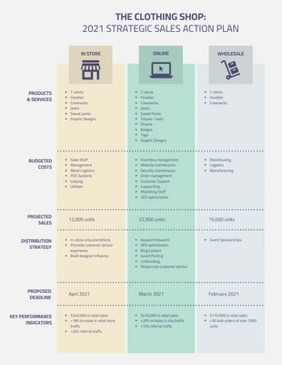 Free  Template: Strategic Sales Action Plan Format Template