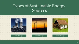 Beige and Green Energy Animated Presentation - Page 4