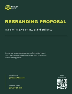 business  Template: Rebranding Proposal Template