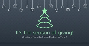 Free  Template: Season of Giving Holiday Facebook Post