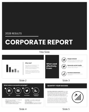 Free accessible Template: Dark Presentation Template