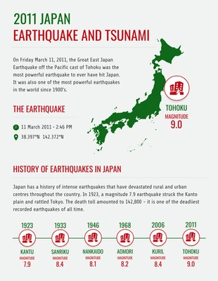 premium  Template: Earthquake Information Infographic Template