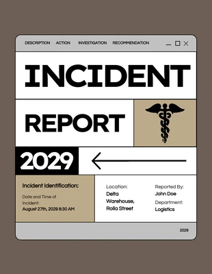 Free  Template: Blocks Incident Report Template