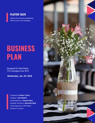 business  Template: Hospitality Business Plan Example Template