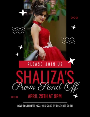 Free  Template: Prom Send Off Flyer Free Template