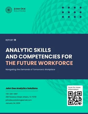 business  Template: Future Workforce Analytics Skills Report Template