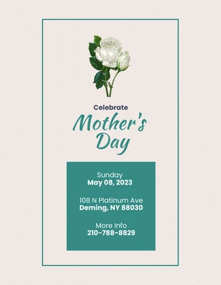 Free  Template: Mother's Day Celebration Flyer Template