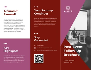 Free  Template: Post-Event Follow-Up Brochure Template