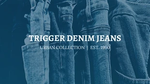 Free  Template: Denim Blue Blog Banner