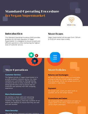 premium  Template: Retail Store SOP Infographic Template