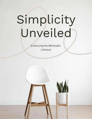 Free  Template: Minimalist Lifestyle eBook Cover Template