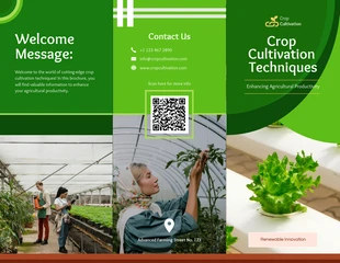 Free interactive Template: Crop Cultivation Techniques Brochure Template