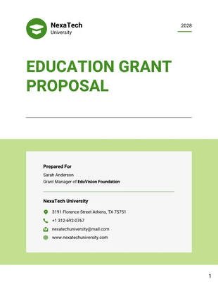 premium  Template: Education Grant Proposal Template