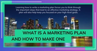 Free  Template: Green Marketing Plan Facebook Post