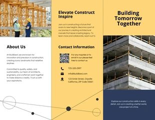 premium interactive Template: Simple Construction Brochure Template