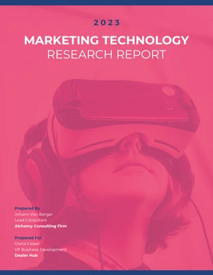 premium  Template: Marketing Technology Trends Industry Report Template