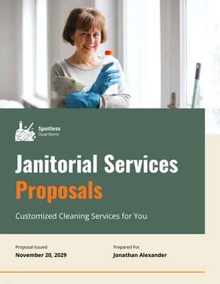 Free  Template: Janitorial Services Proposal Template