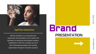 Free  Template: Brand Presentation Template