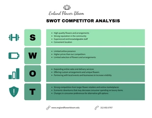 premium  Template: Marketing SWOT Diagram Template