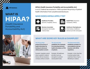 business  Template: HIPAA Informational Infographic Template