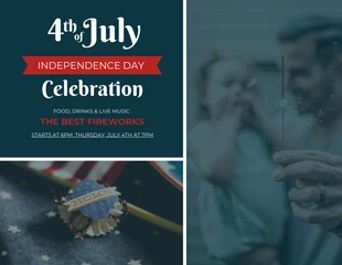 Free  Template: 4th of July Independence Day Celebration Flyer Template