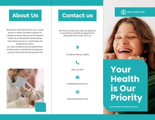 business  Template: Dental Tri Fold Brochure Template