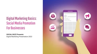 premium  Template: Visual Digital Marketing Promotion Presentation Template