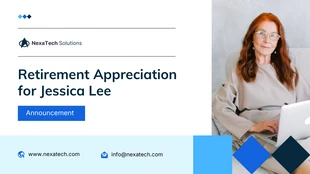 Free interactive Template: Retirement Appreciation Company Presentations