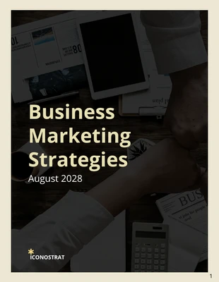 Free  Template: Business Marketing Strategies White Paper Template