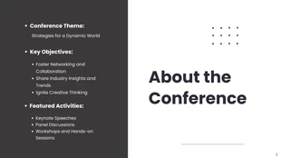 Black and White Minimalist Conference Presentation - Page 2