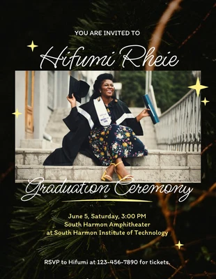 Free  Template: Graduation Flyer Design Template