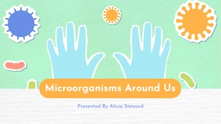 Free  Template: Colorful Microorganism Animated Presentation Template