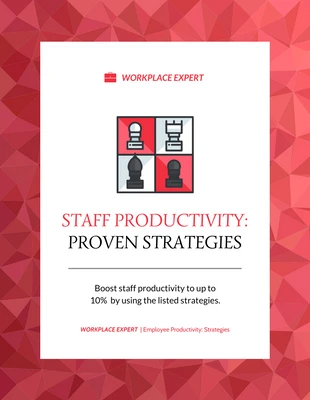 premium  Template: Staff Productivity Strategy White Paper Template