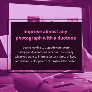 Free  Template: Magenta Duotone Instagram Post