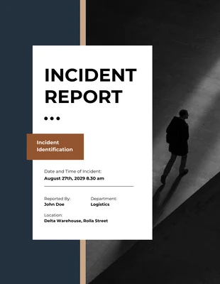 Free  Template: Yellow Incident Report Template