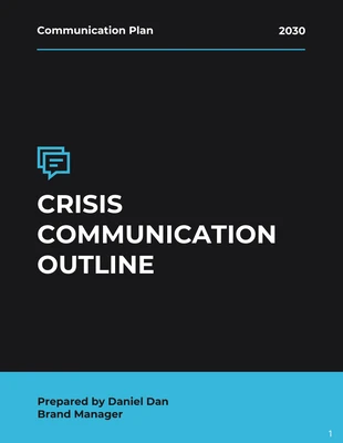 Free  Template: Corporate Crisis Communication Plan Template