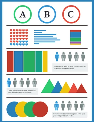 Free  Template: Basic Infographic with Charts Template