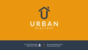 Urban Modern Real Estate Business Card - Page 2