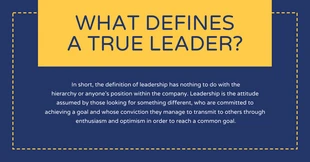 Free  Template: Leadership Definition Facebook Post