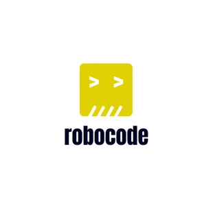 Free  Template: Yellow Robot Business Logo