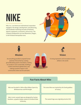 Free  Template: Nike Infographic Template